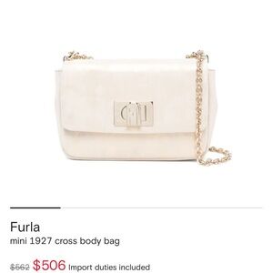 Furla Cream Crossbody Bag